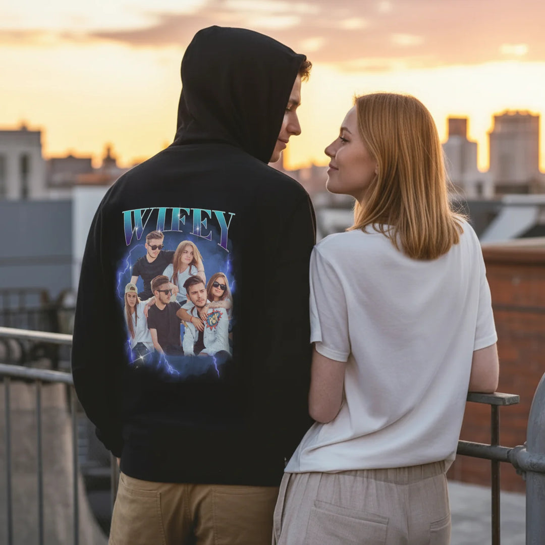 Personalisierter Hoodie "Vintage Bootleg"