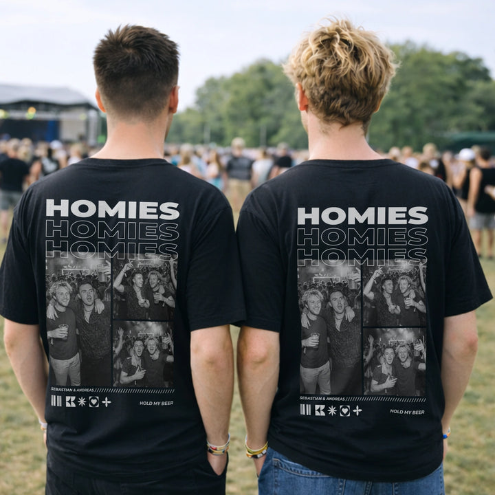 Personalisiertes T-Shirt "Drinkbuddies"