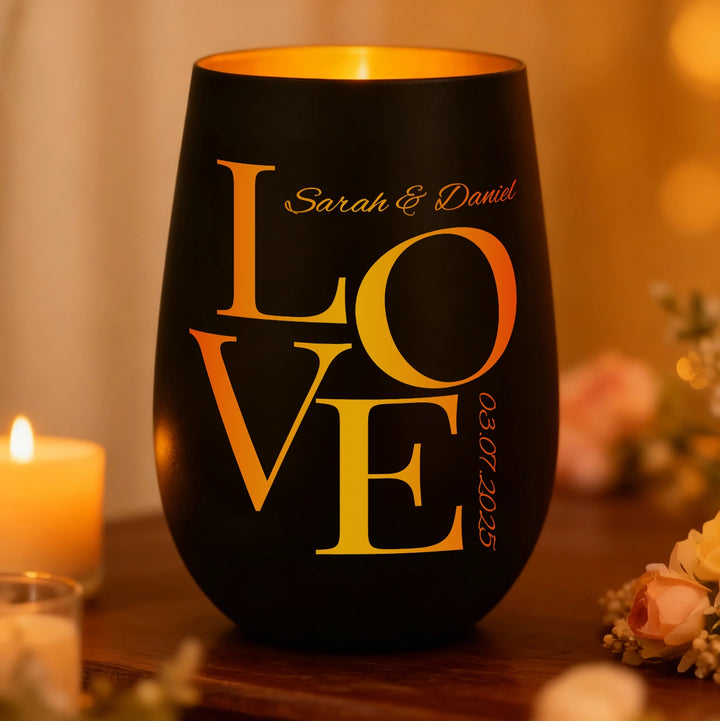 Personalisiertes Windlicht "Love"