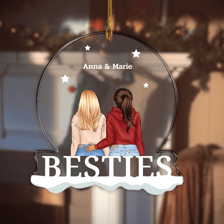 ''Besties'' Weihnachtsanhänger