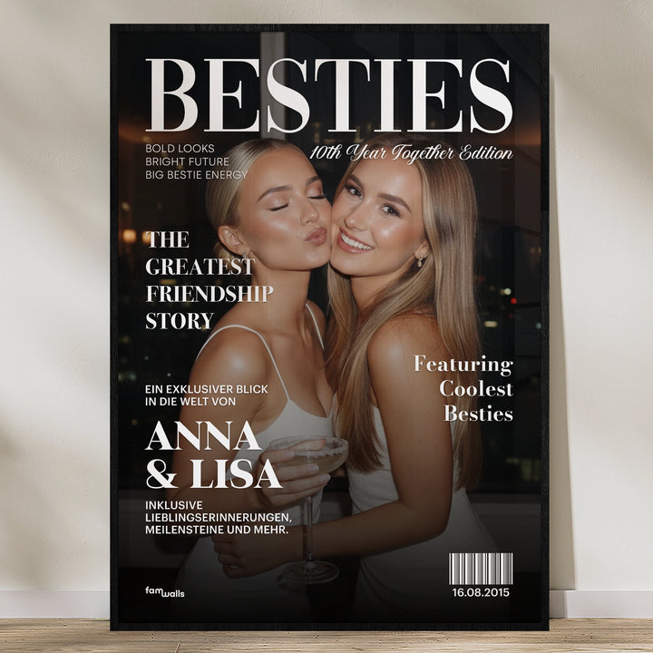Personalisiertes Poster "Besties Magazine"