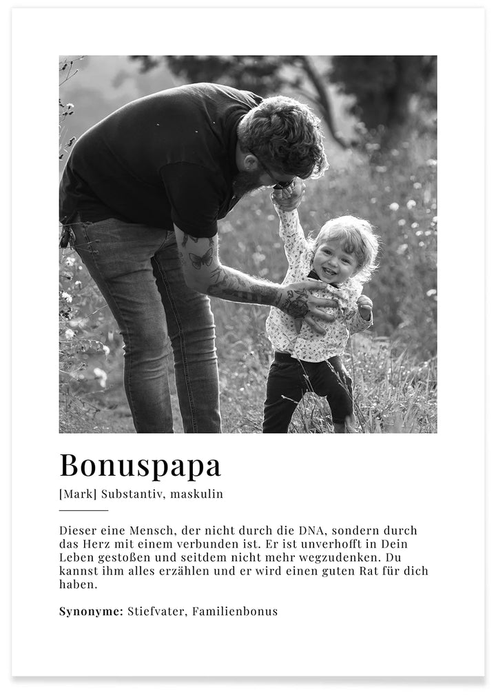 Photo poster "Bonus Dad Definition"