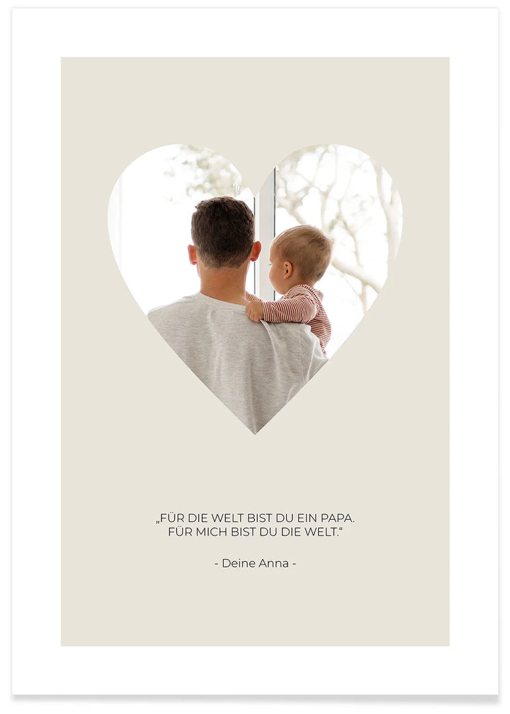 Photo poster "Dad Heart"