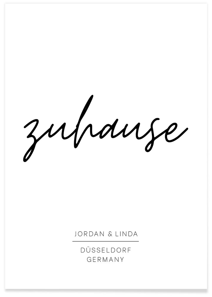 Poster "Zuhause"