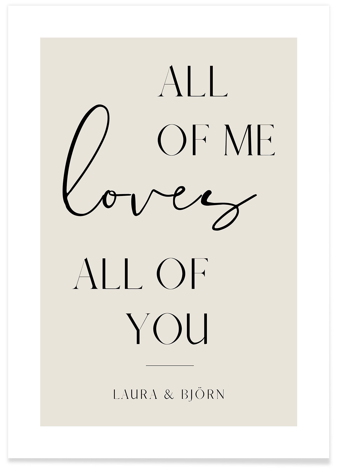 Poster "All of me"