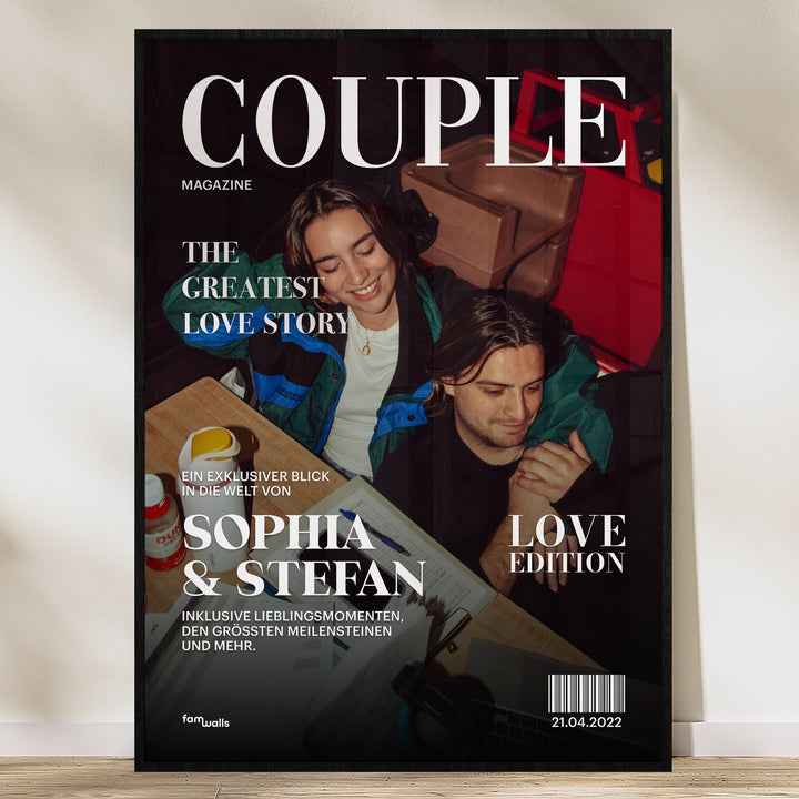 Personalisiertes Poster "Couple Magazine"