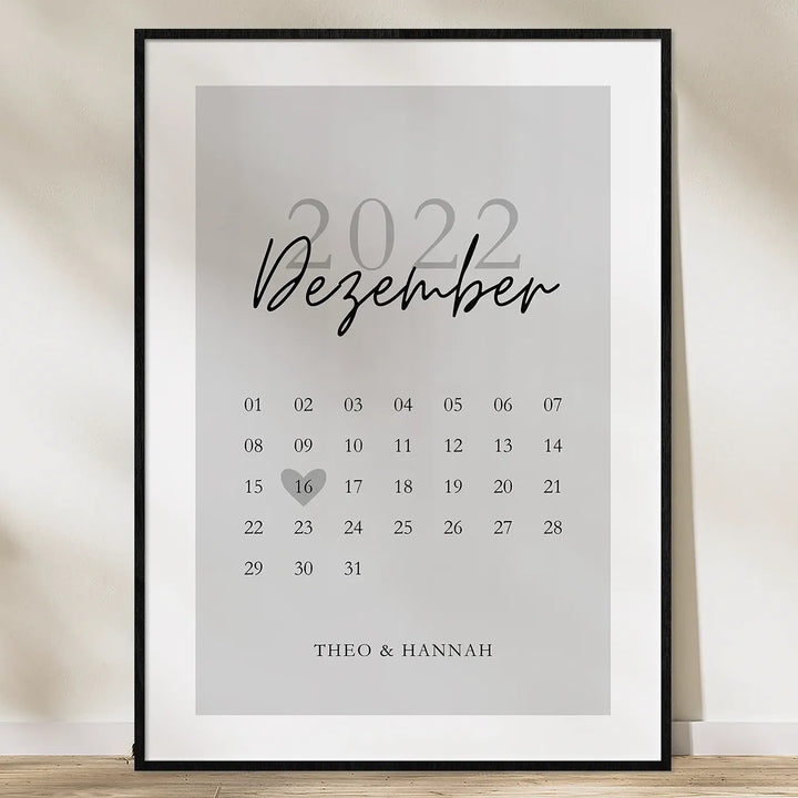 Kalenderposter "Love Calender"