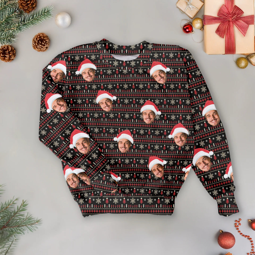 Personalisierter Ugly Christmas Sweater "Schnee"