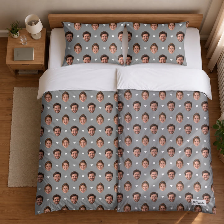 Personalisierte Bettwäsche Baumwollsatin "Foto"