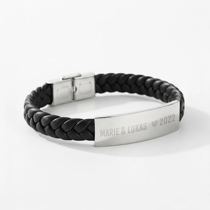 Personalisiertes Lederarmband "Partner"