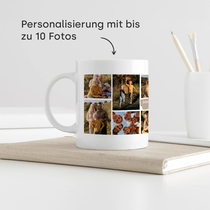 Personalisierte Tasse "Foto Collage"