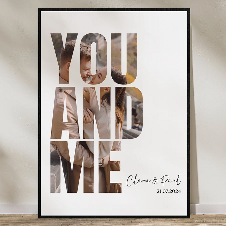 Personalisiertes Poster "You & Me"