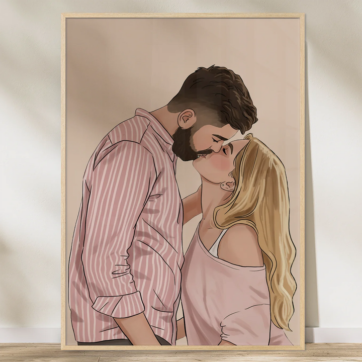 Personalisiertes Poster "Pärchen-Portrait"