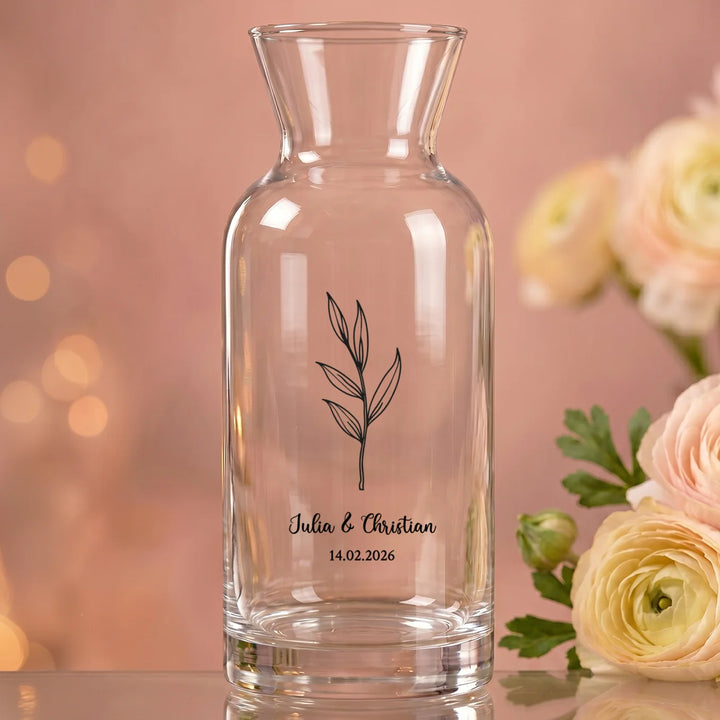 Personalisierte Vase "Hochzeit"