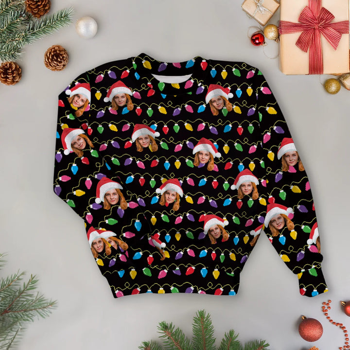 Personalisierter Ugly Christmas Sweater "Dein Foto"