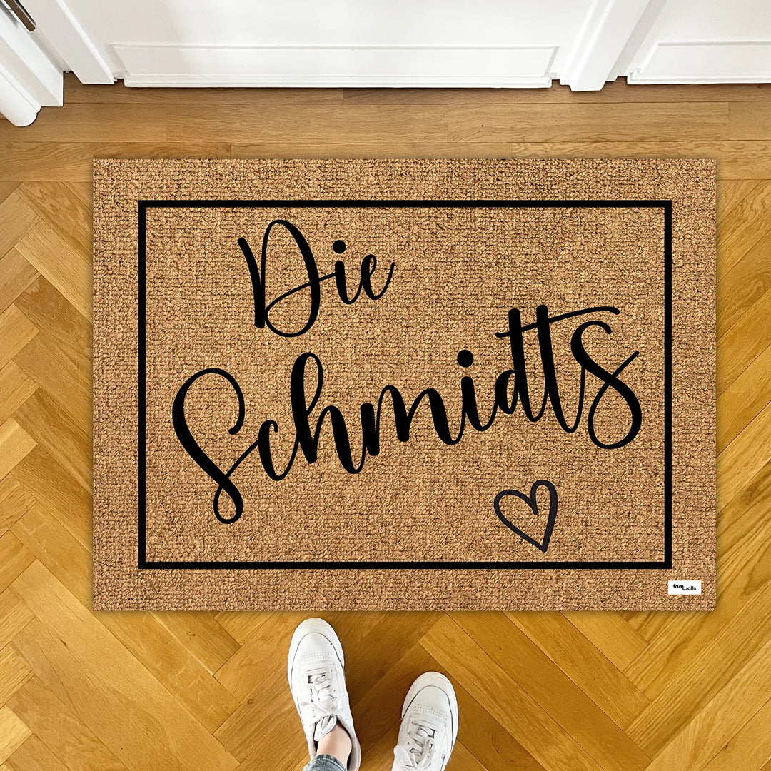 Personalisierte Fußmatte “Familienname”