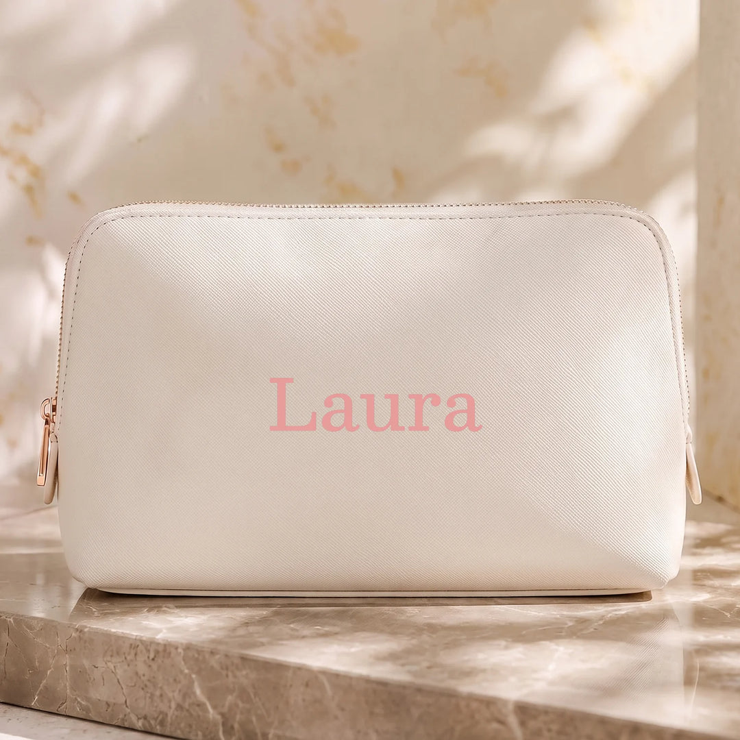 Personalisierte Kosmetiktasche "Leder"