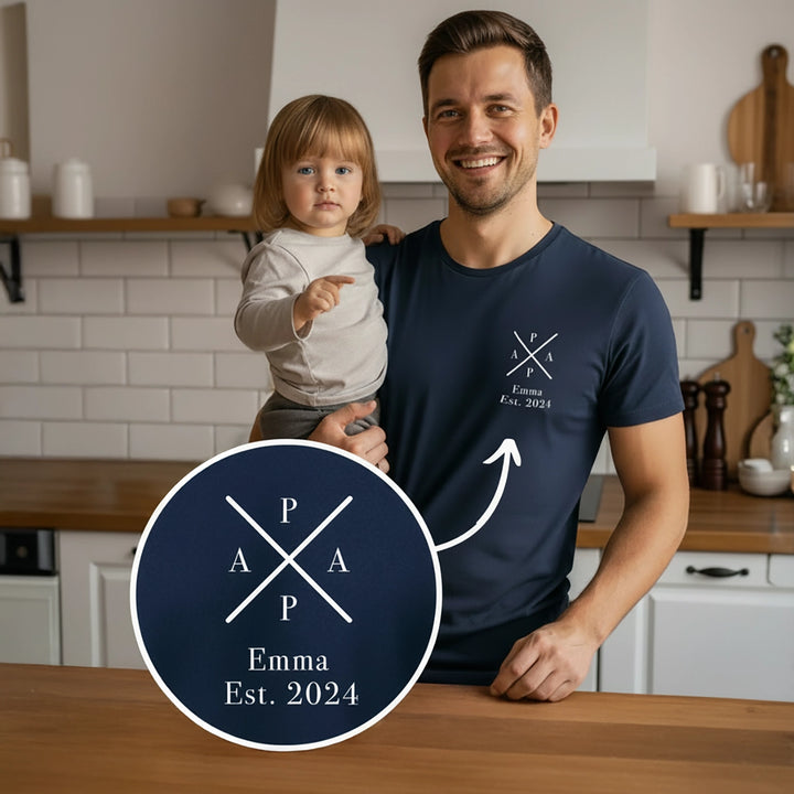 Personalisiertes T-Shirt "PAPA"