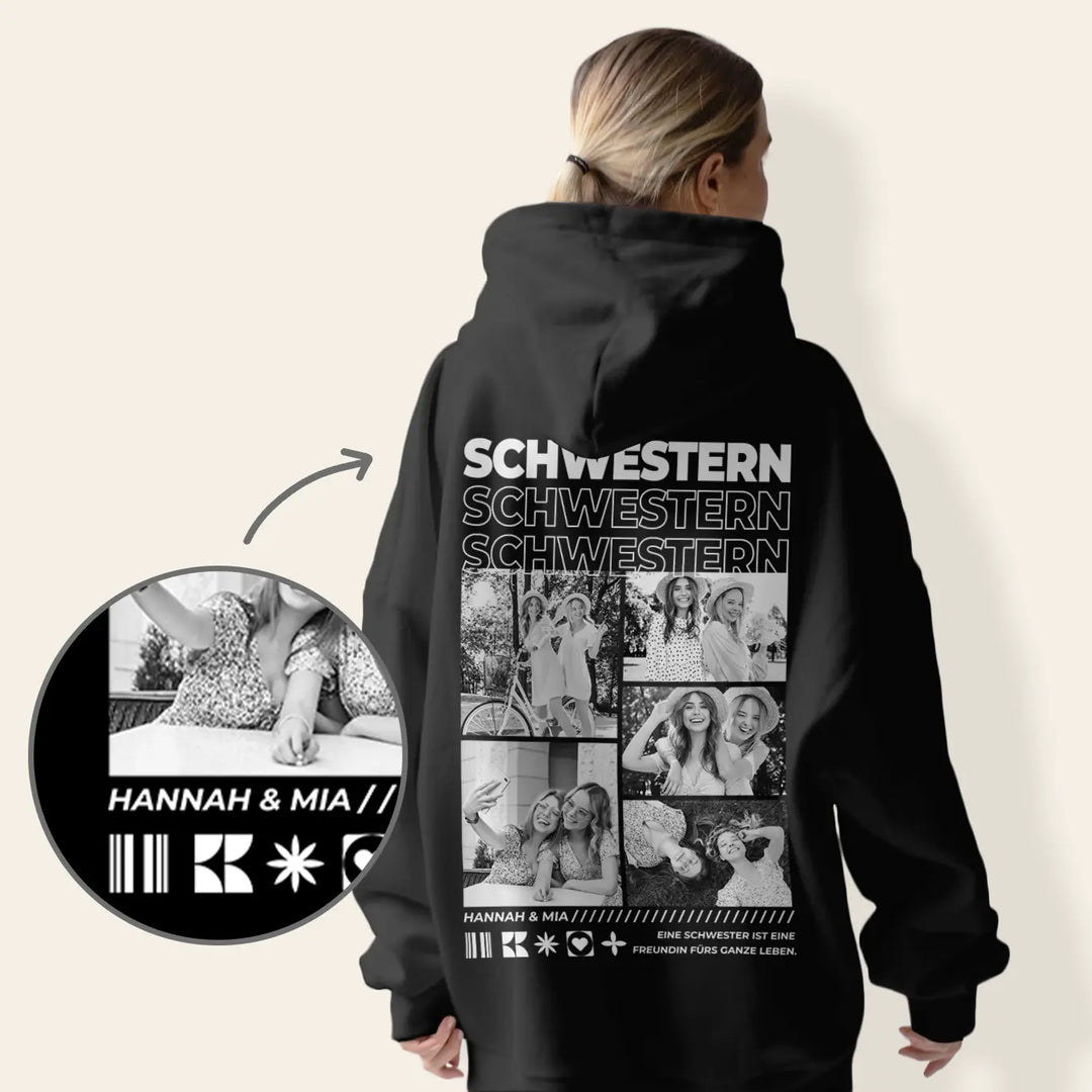 Personalisierter Hoodie "BESTE SCHWESTER"