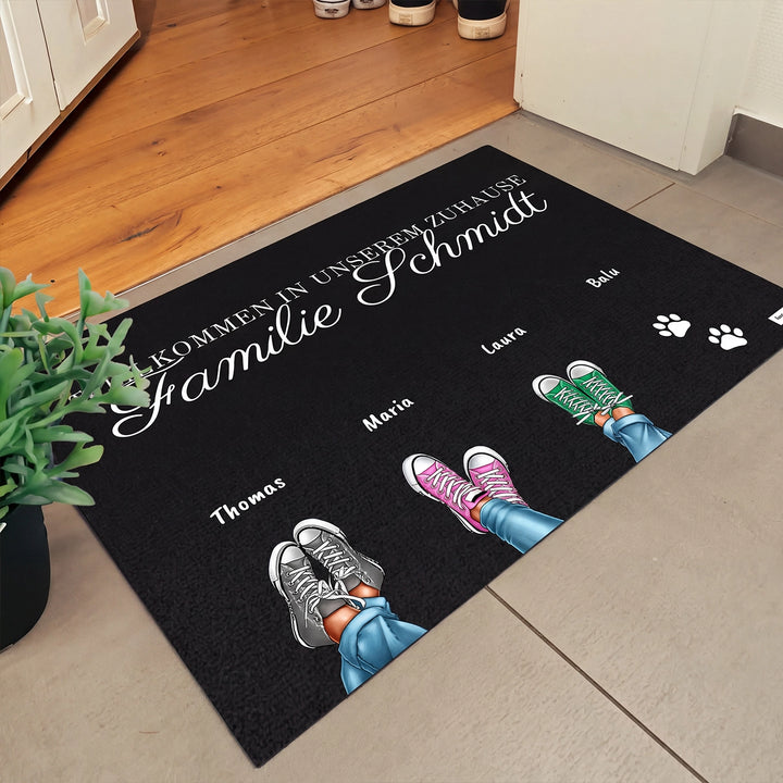 Personalisierte Fußmatte “Nachname”