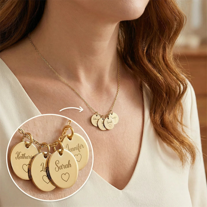 Personalisierte Halskette "Mama mit Namen"