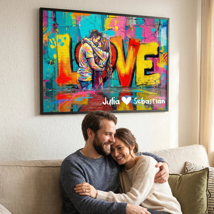 Personalisiertes Poster "Pärchen Love"