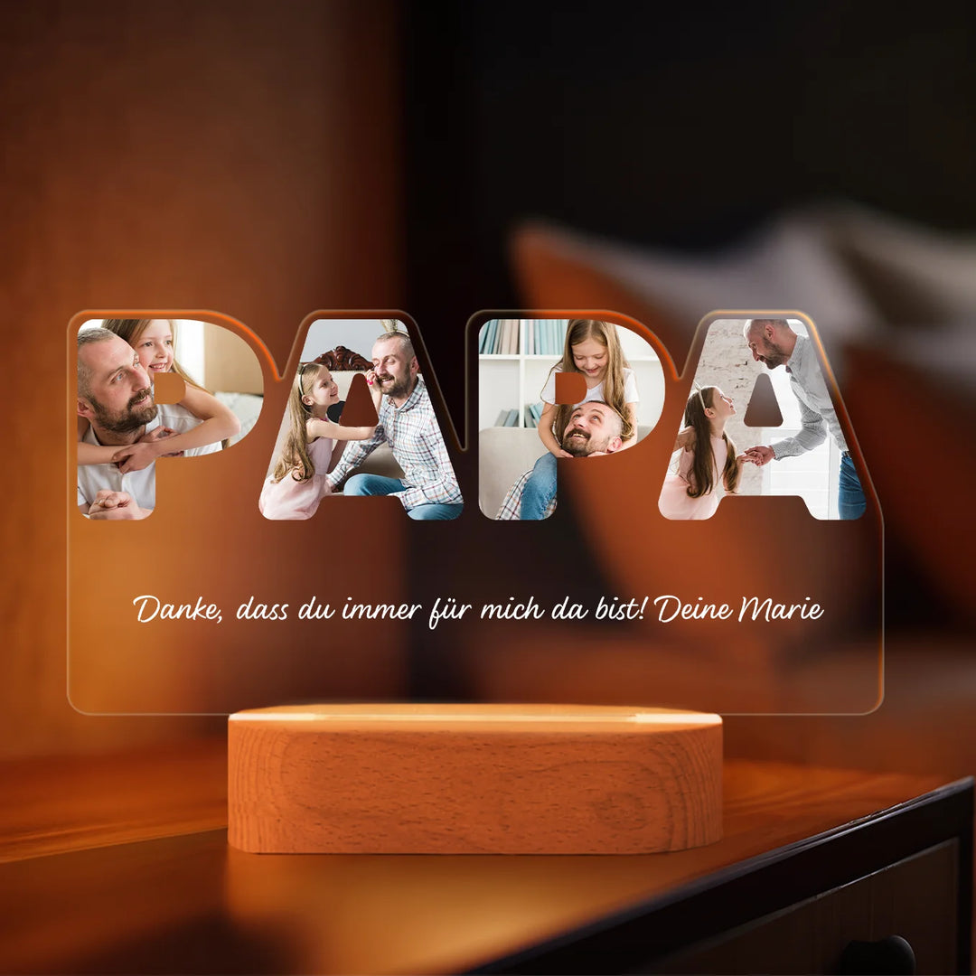 Personalisiertes Acryl-Licht "PAPA"