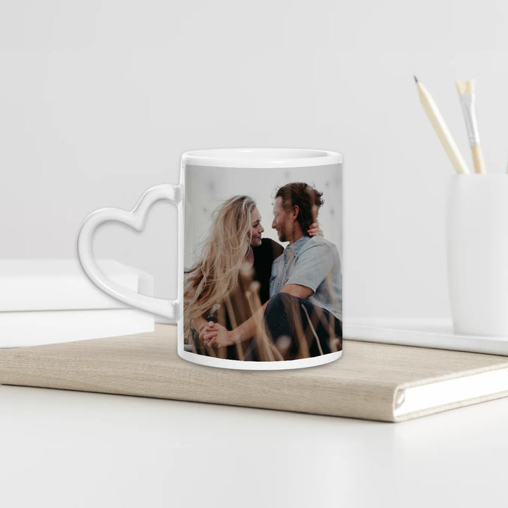 Personalisierte Herz-Tasse "Foto"