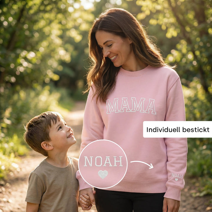 Personalisierter Sweater bestickt "MAMA"