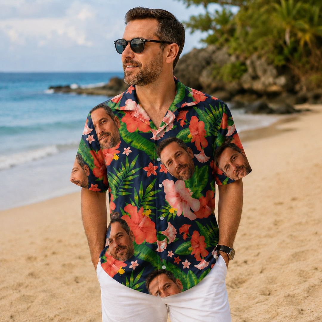 Personalisiertes Hawaii Hemd "Foto"