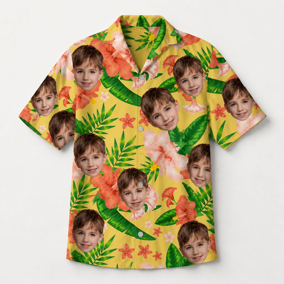 Personalisiertes Hawaii Hemd "Für Papa" mit Fotos