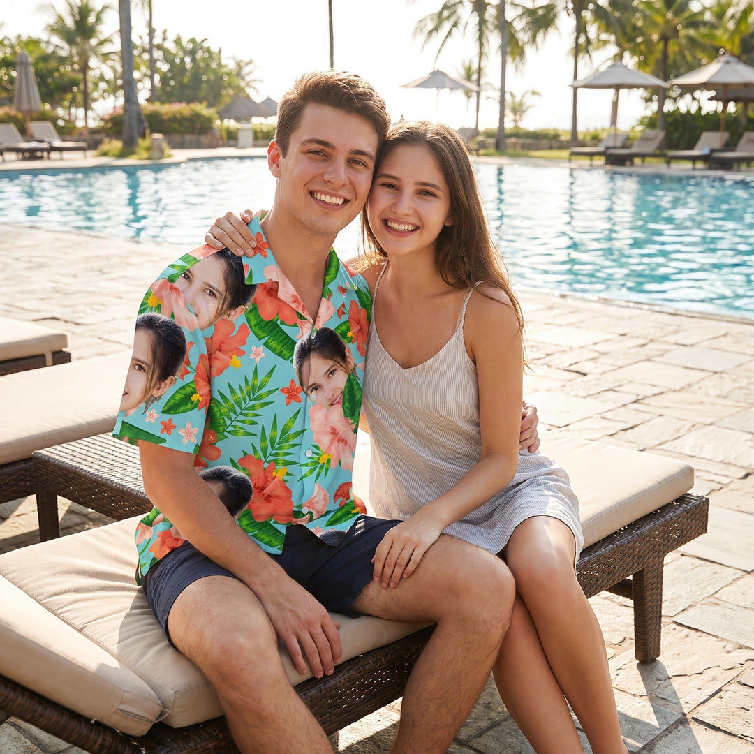 Personalisiertes Hawaii Hemd "Foto"