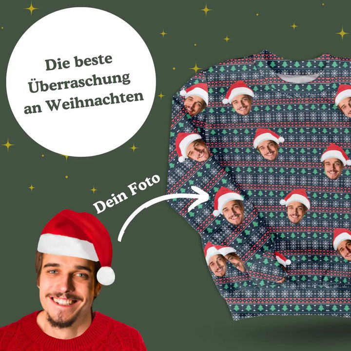 Personalisierter Ugly Christmas Sweater "Weihnachten"