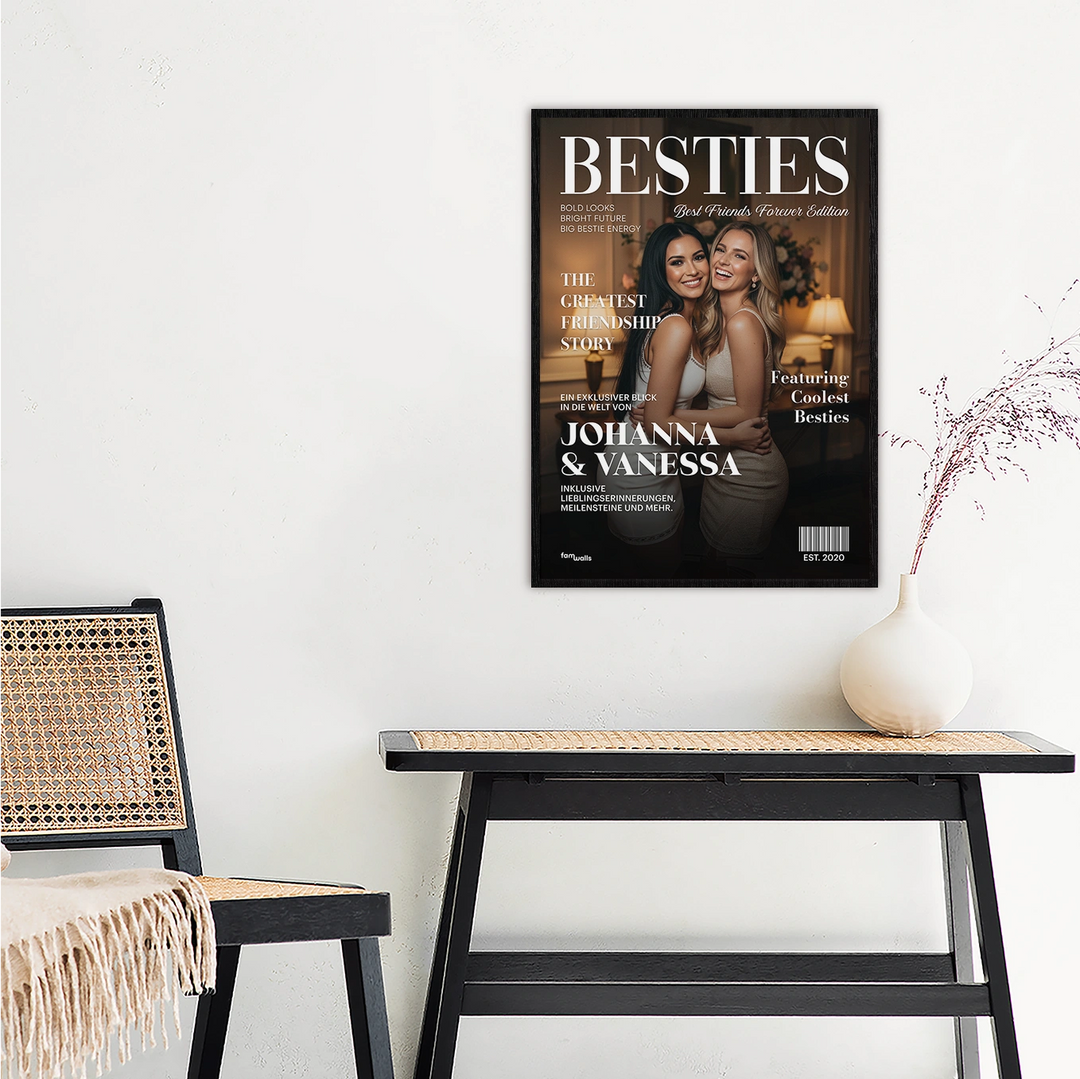 Personalisiertes Poster "Besties Magazine"