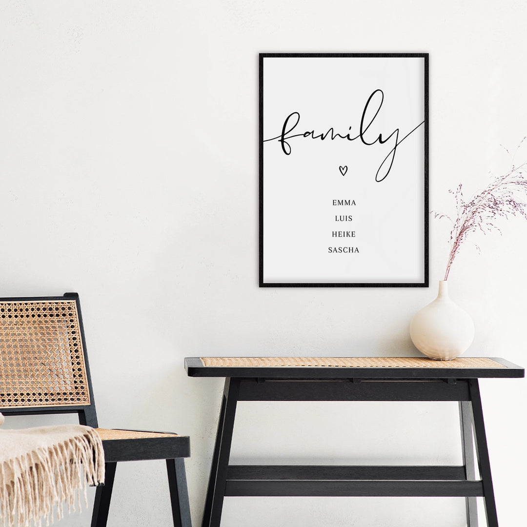 Personalisiertes Poster "Family"-1