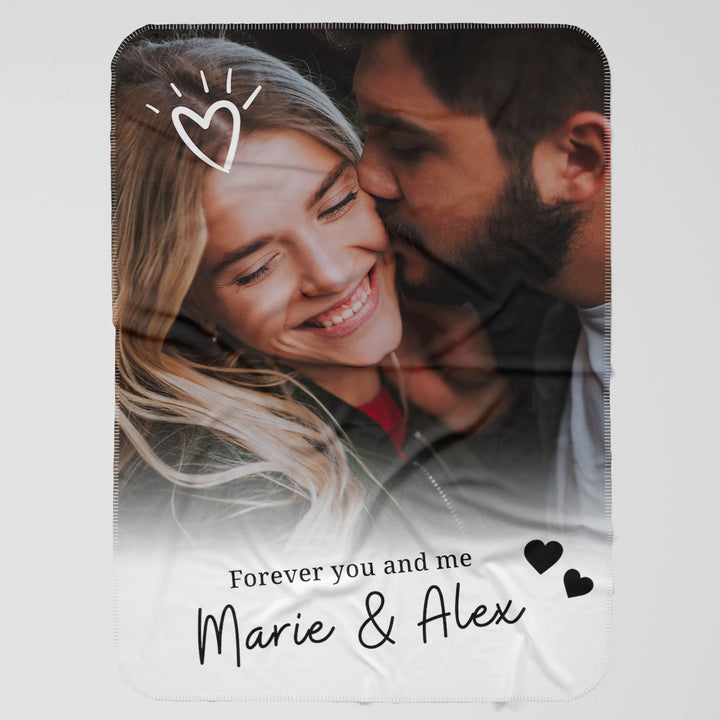 Personalized cuddly blanket ''Your Photo & Text''