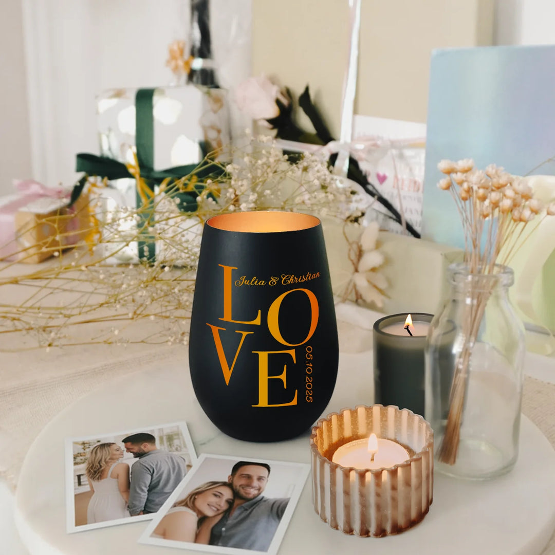 Personalisiertes Windlicht "Love"