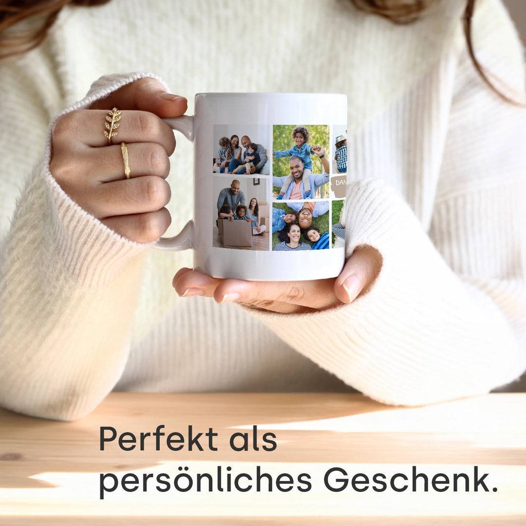 Personalisierte Tasse "Foto Collage"