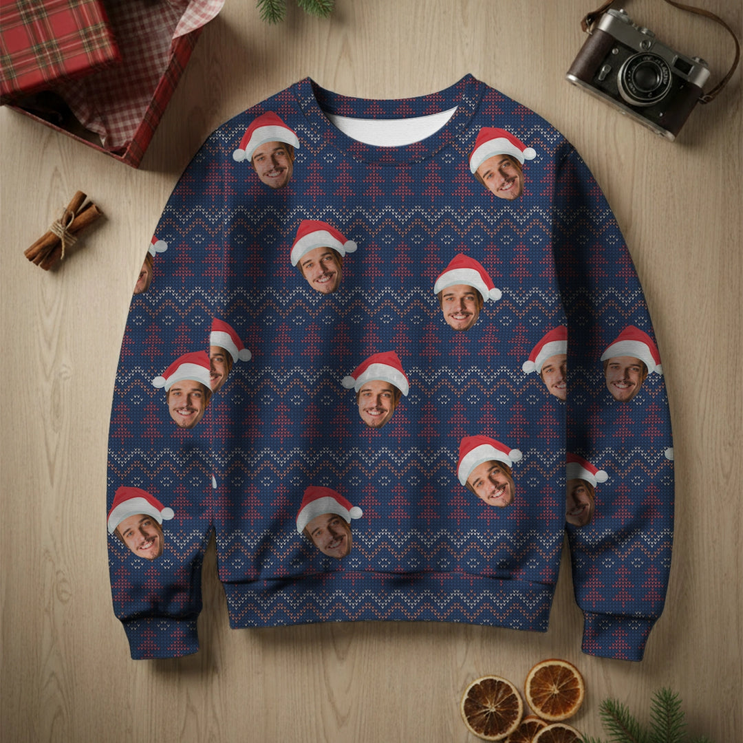 Personalisierter Ugly Christmas Sweater "Dein Foto"