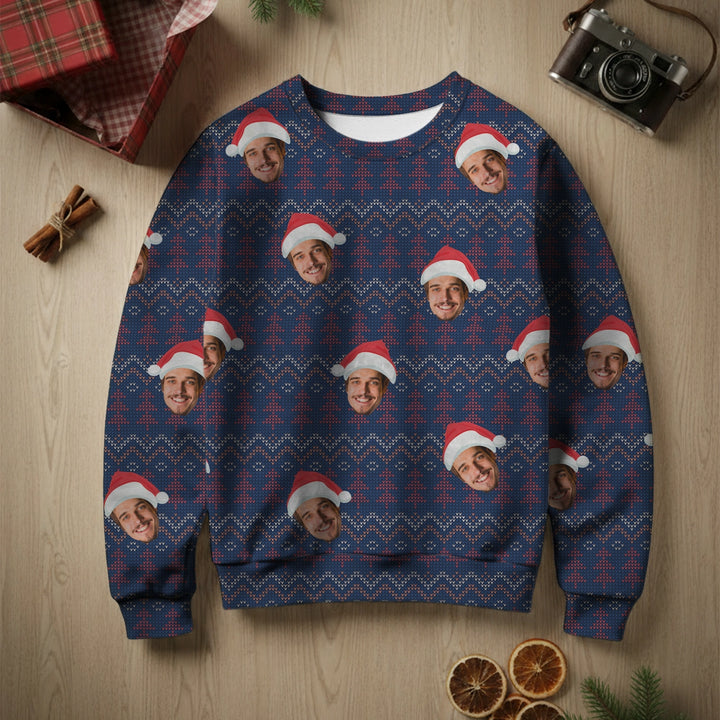 Personalisierter Ugly Christmas Sweater "Dein Foto"