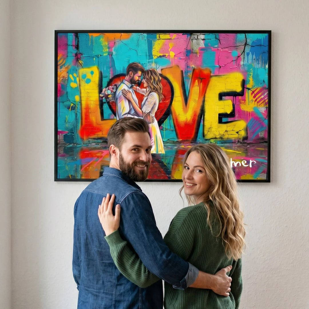 Personalisiertes Poster "Hochzeit Love"