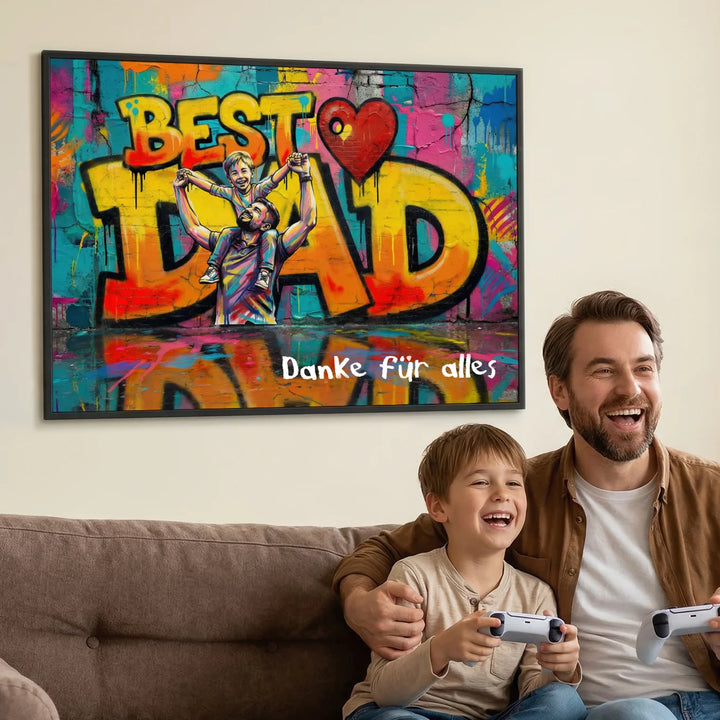 Personalisiertes Poster Love "PAPA"