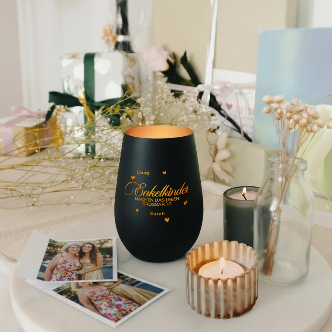 Personalisiertes Windlicht "Enkelkinder"