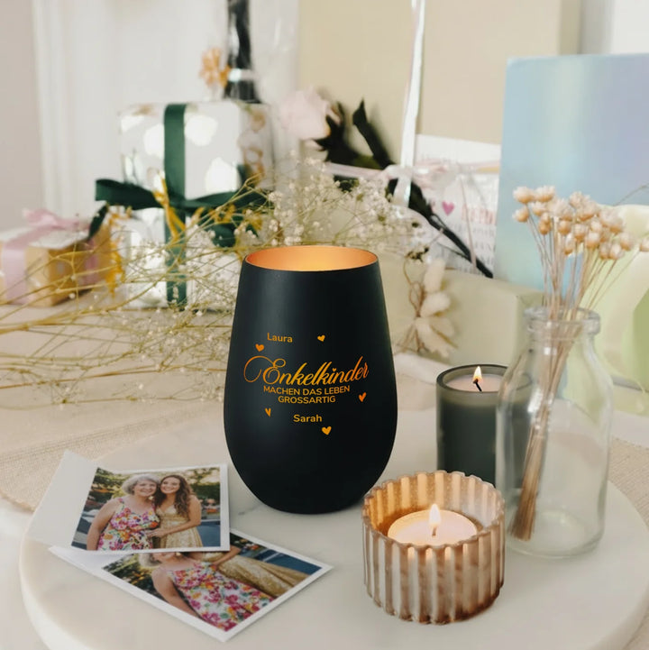 Personalisiertes Windlicht "Enkelkinder"