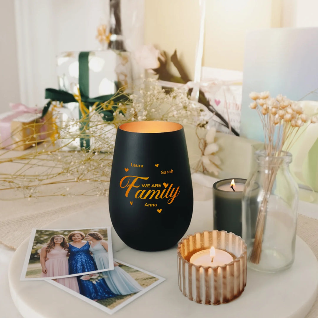 Personalisiertes Windlicht "Familie"