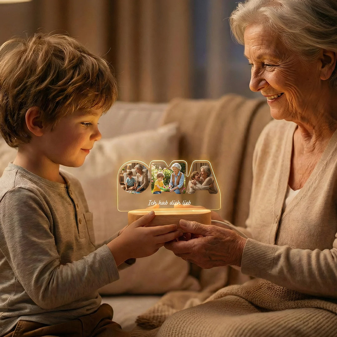 Personalisiertes Acryl-Licht "OMA"