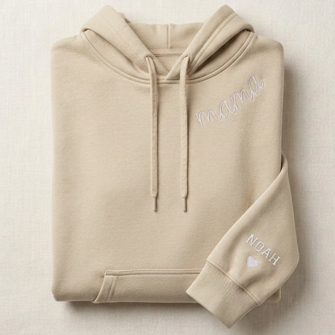 Personalisierter Hoodie bestickt "Für Mama"