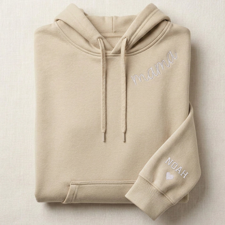 Personalisierter Hoodie bestickt "Für Mama"