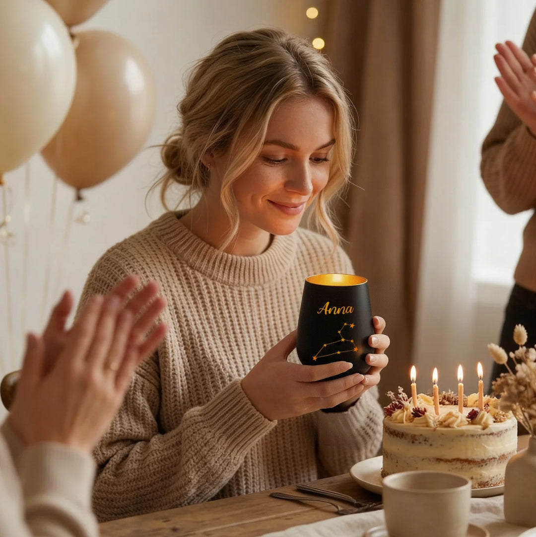 Personalisiertes Windlicht "Sternzeichen"