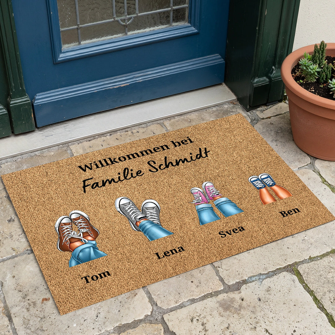 Personalisierte Fußmatte ''Eure Sneaker''